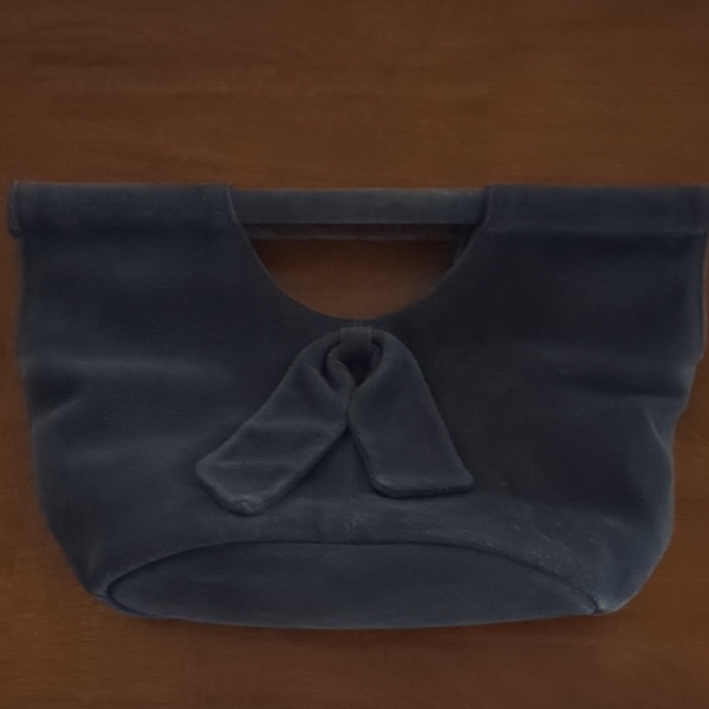 Anthropologie Blue Suede Handbag - Picture 8 of 8